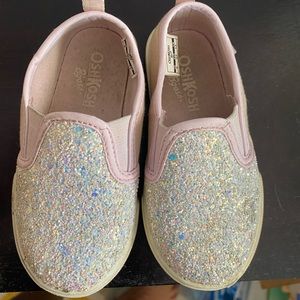 Baby shimmery slip ons. Oshkosh brand